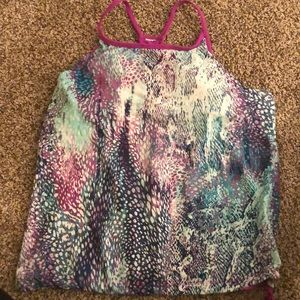 Fabletics tank with built in bra